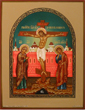 Руокписная икона Распятие Христа